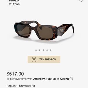 PRADA Tortoise / Brown Iconic Sunglasses! Like New